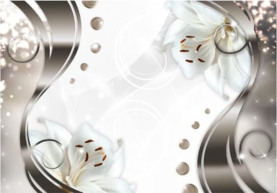 Fotobehangkoning - Behang - Vliesbehang - Fotobehang - Two ladies - Bloemen - Luxe - 200 x 140 cm