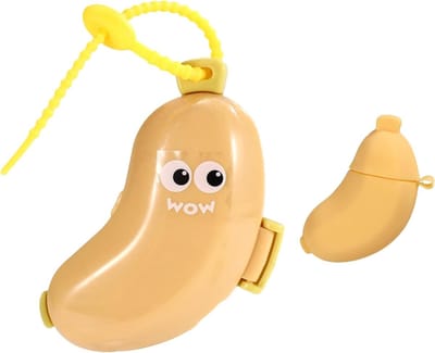 Tandenborstel Beschermhoes - Reis Organizer - Hygiënisch Opbergen - Schattig Bananenontwerp - 2 Stuks - Geel