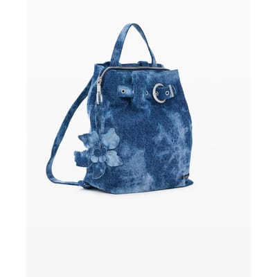 Desigual vrijetijdsrugzak rugzak Curio Deni Mini Backpack Denim Dark Blue blauw