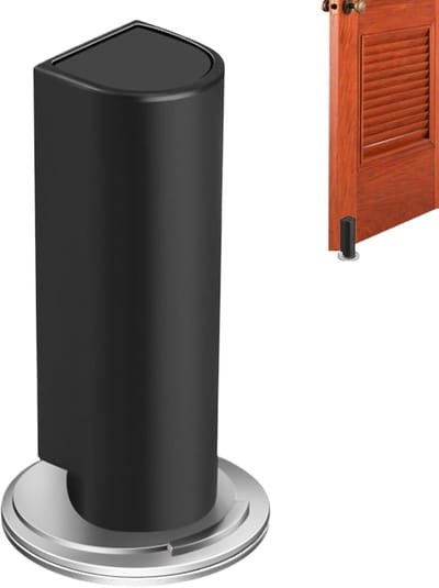 Magnetische Deurstopper - Deurvanger Deurhouder - Voorkomt Deurklappen - Anti-botsing Mechanisme - 8.2 x 6 x 6 cm - Zwart