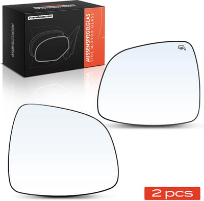 Frankberg 2x Buitenspiegelglas Voor Links Rechts voor Fiat