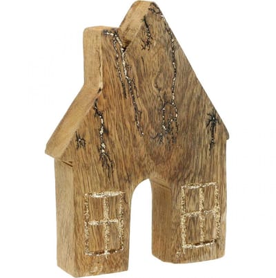Houten huisdecoratie Kersthuis houten huisdecoratie houten standaard H