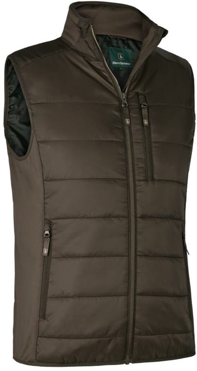 4791 Deerhunter Heat Padded Waistcoat Wood-Warmte vest gewatteerde electrische bodywarmer Maat S