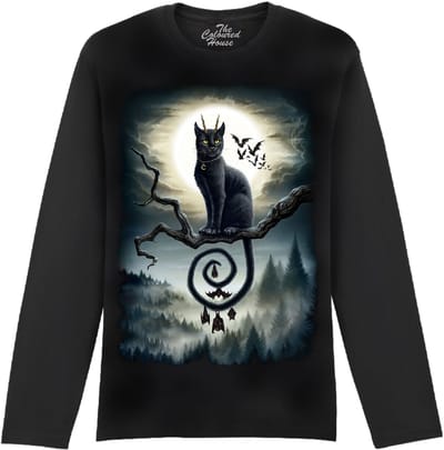 Kat Vleermuizen Moonlight Companions The Coloured House Longsleeve T-shirt XXL