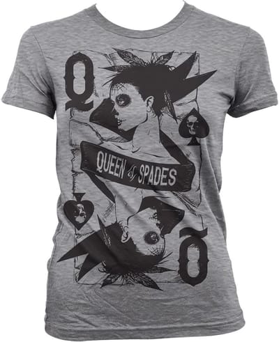 Hybris Queen -of-Spades Girly T-shirt voor dames SH-5-51152-H8-5