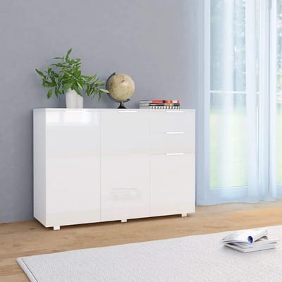 Medina Dressoir 107x35x76 cm hoogglans wit