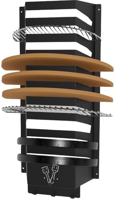 BBQBuddies BBQ Accessoirehouder XL - Rooster Opbergrek - Houder voor Platesetters - 79.5 x 36CM