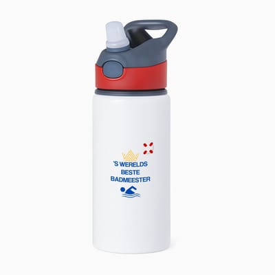 Hacebo® - Moeder cadeau - waterfles met rietje rood - Moeder - met opdruk - Moeder cadeau - Moeder cadeautjes - Moederdag cadeau - Moeder cadeautjes verjaardag - liefste mama | mama - Leuk kado om te geven | - water fles - 650ML