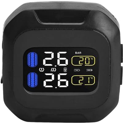 VT Goods - Universele motorfiets bandenspanningssensor - Draadloos systeem - Waterdicht ontwerp - Externe sensoren - Real-time controle - Gesch...