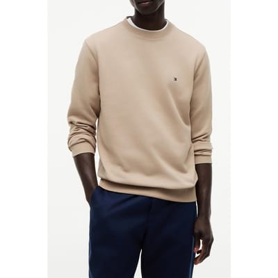 Tommy Hilfiger Essential Terry Crew Batique Khaki Größe: S | Pullover Outlet | Herren | Braun