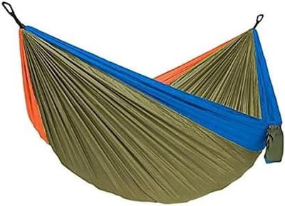 Outdoor Hangmat - Kampeerhangmat - Ontspannen in de natuur - Lichtgewicht en draagbaar - 300kg draagkracht - Legergroen