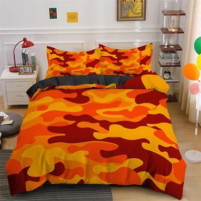 Coole Jongen Meisje Kind Volwassene Dekbedovertrek Collectie 3D Print Camouflage Beddengoed Collecties King Queen Twin Dekbedovertrekken Met Kussensloop 135X200cm-2pcs