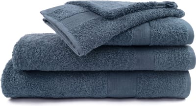 Mistral Home - BADHANDDOEK - katoen - 70 x 140 cm - effen kleur - blauw