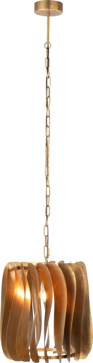 J-Line hanglamp Tina - ijzer - zwart - goud