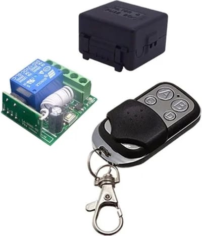 OTRONIC® Draadloze Programmeerbare Relaismodule incl. Afstandsbediening (4 knoppen) - 12V 433Mhz RF