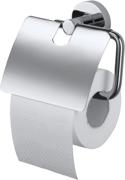 Wovar Toiletrolhouder met Klep Chroom | Per Stuk