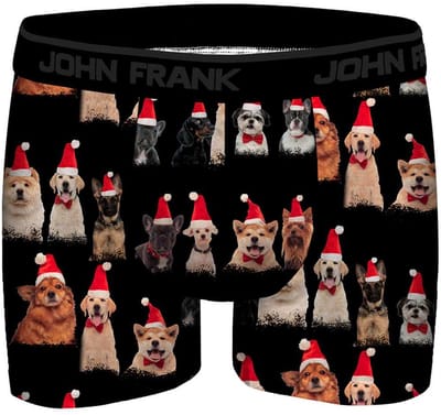 John Frank Boxershorts-Christmas Edition-Sinterklaas-Onderbroek Heren-Cadeau Heren-Super Dogs-XL