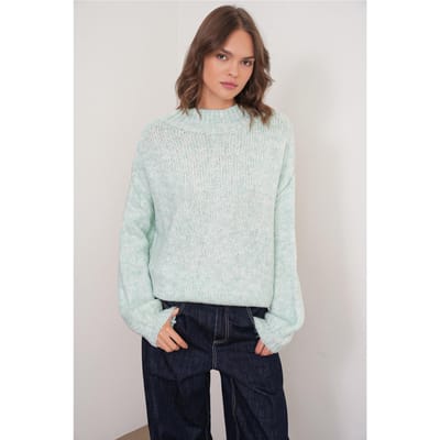 Relaxed Fit Crew Neck Dikke Gebreide Trui
