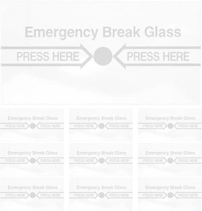 Brandalarm Vervangingsglas - Noodschakelaar Beschermglas - Brandveiligheid Onderhoud - Hittebestendig Breekbaar Glas - 10 Stuks - Transparant
