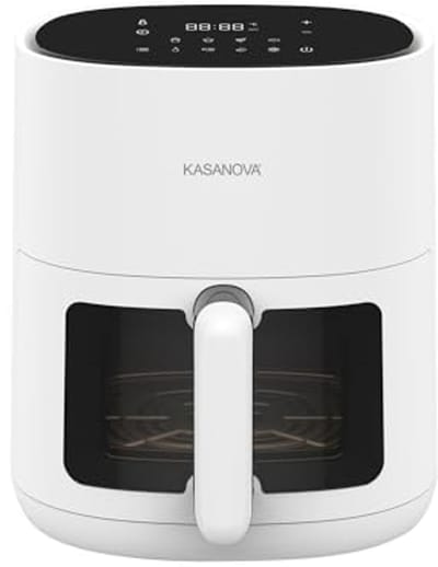 Digitale Heteluchtfriteuse - Airfryer - Gezond Frituren - Programmeerbaar - 45 Liter - Wit