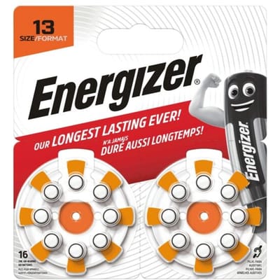 Energizer Knoopcel ZA13 1.45 V 16 stuk(s) Zink-lucht ENR EZ Turn & Lock (13)