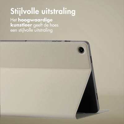 Accezz Tablet Hoes - Geschikt voor Samsung Galaxy Tab A11 Plus - Classic Tablet Case - Beige