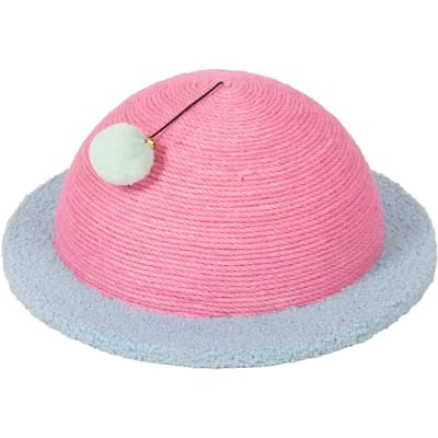 Coockoo krabelement SATURN SCRATCH voor katten 40x40x17cm roze