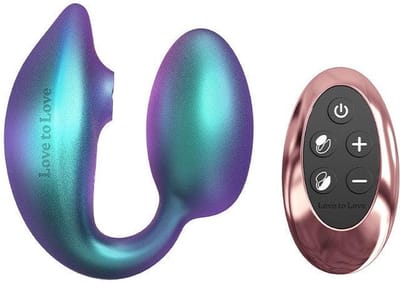 Love to Love - Wonderlover - Luchtdruk Vibrator en G-spot Vibrerend Eitje - Turquoise