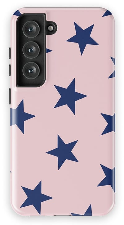 DripCase Hoesje Samsung Galaxy S23 | Sterren Design | Magnetisch Opladen | 2-in-1 Ontwerp | Stars Backcover Midnight Blush