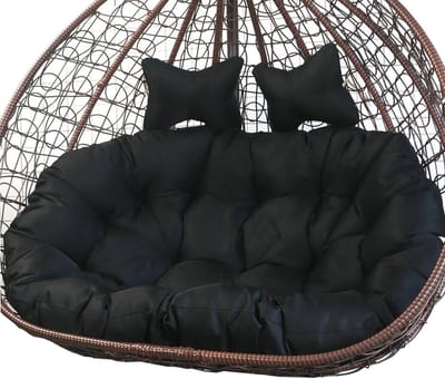 Hangend stoelkussen - Dubbel zitkussen - Buiten ontspannen - Volledig gevuld - 150 x 110 cm - Groen