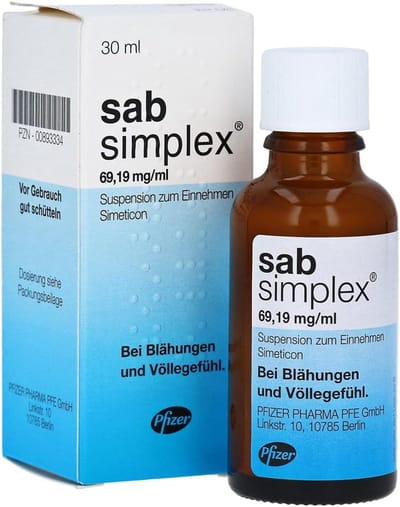 Sab Simplex 30ml - helpt tegen darmkrampjes baby - Officieel Pfizer
