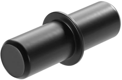 Bodemdragers voor houten planken - 100 stuks, zwart, voor boorgat 5 mm