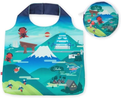 Herbruikbare Japanse Boodschappentas - Opvouwbare Draagtas met Japans Ontwerp