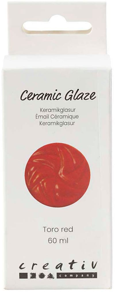 Creativ Company - Ceramic Glaze 984-1101 C Opaque Toro Red - 60ml