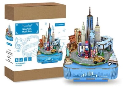 Tone-Cheer muziekdoosje New York DIY Modelbouw Knutselen