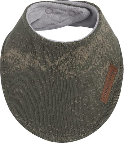 Baby's Only Bandana slab - Slabber Marble - Khaki/Olive - 0-8 maanden - Verstelbaar in twee maten