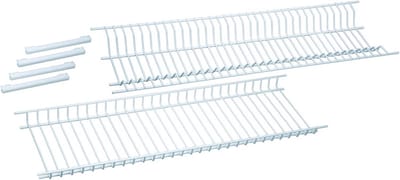 Stalen spoelbakdrainer wit met kunststof coating voor 65 cm kast