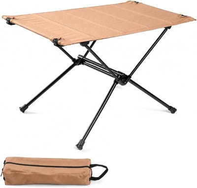 SnelShoppen - Opvouwbare Campingtafel - Ultralicht en Draagbaar met Maximaal 30 kg Draagvermogen - Stabiele Klaptafel voor Kamperen, Wandelen, Picknic