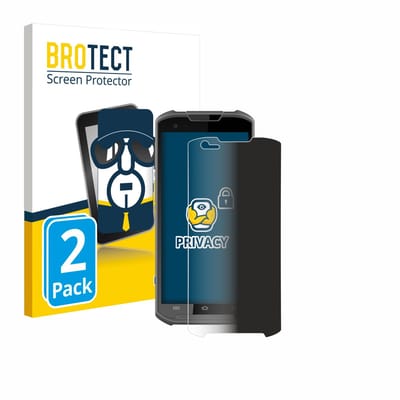 BROTECT - privacy screenprotector voor Newland MT93 - Folie Beschermfolie Blauwlichtfilter 2 Stuks
