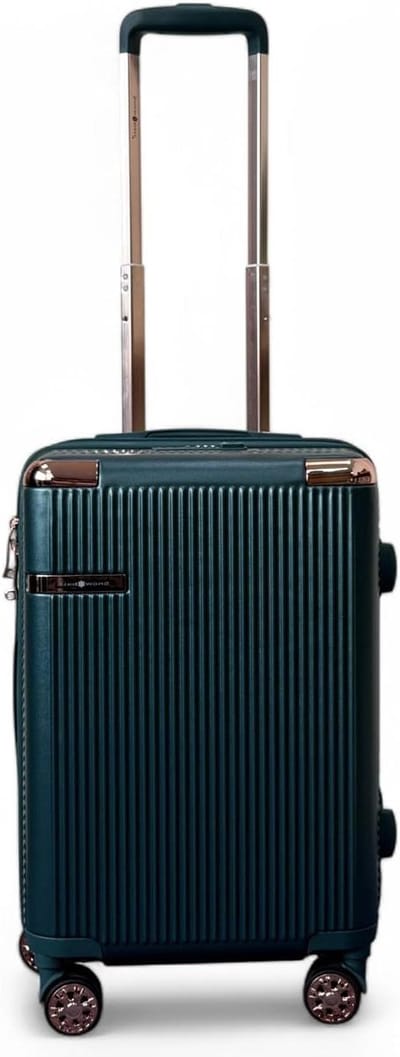 Koffer Set - Reisbagage - Vakantie - Lichtgewicht - 55x36x22 cm - Donkergroen