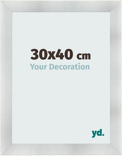 Your Decoration - Fotolijst 30x40 cm - MDF - Aluminium Geborsteld - Pisa