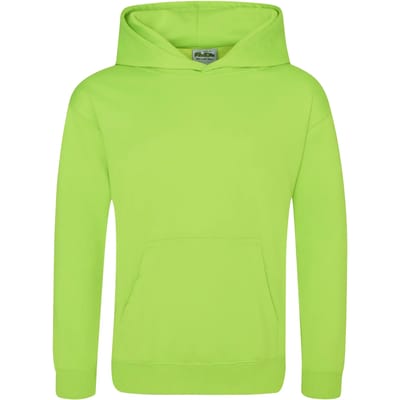Just Hoods Kids´ Electric Hoodie JH004K - ELECTRIC GREEN - 9/11 (L)
