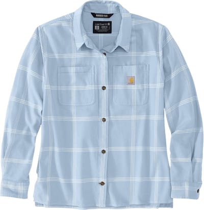 Carhartt Damesoverhemd, middelzwaar flanel, lange mouwen, geruit overhemd Neptune