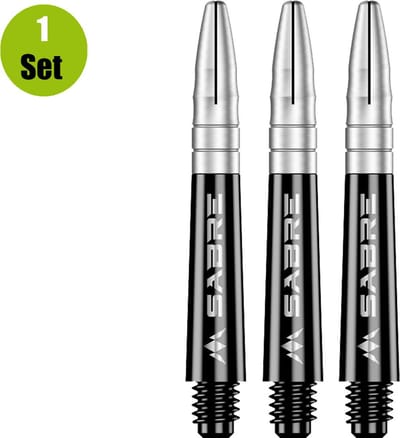 Mission Sabre Black Base Silver - Dart Shafts
