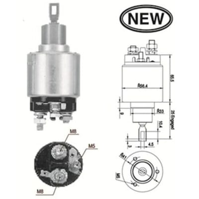 Solenoïde schakelaar starter  MAGNETI MARELLI 940113050557