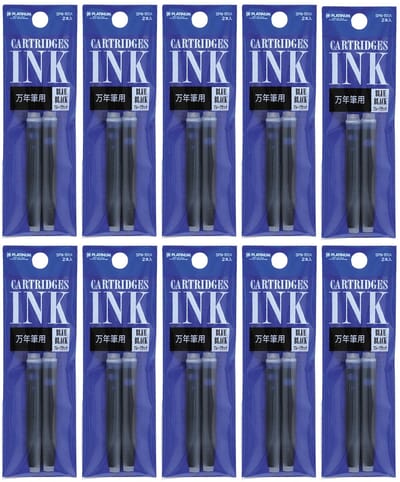 Platinum - Vulpeninkt - 10 zakjes van 2 patronen - Blauw