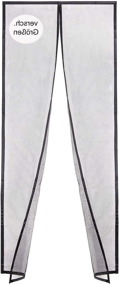 Robuust glasvezel vliegengaas deur - Insectenbescherming met sterke magneten - Balkondeur vliegengordijn terrasdeur - Magneetgordijn zonder boren - 75 x 200