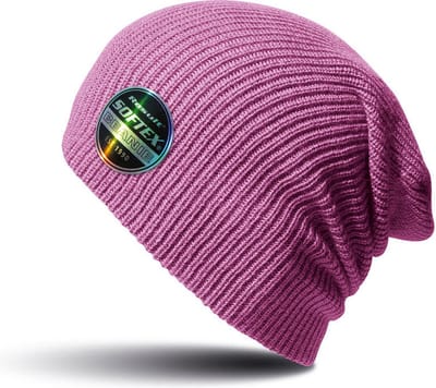 Warme gebreide Beanie wintermuts in het roze voor volwassenen - Damesmutsen / herenmutsen - 100% polyacryl