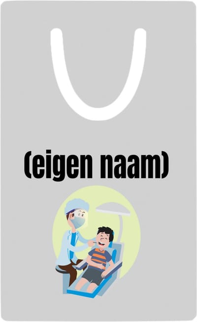 Hacebo® - tandarts met eigen naam metalen boekenlegger - Tandarts - mondhygiënisten/tandartsen - iemand die tandarts is of mondhygiënist - verjaardag - cadeau - kado - geschenk Bladwijzer boekenleggers - 7.6 cm x 5cm