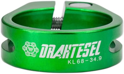Fiets zadelpen klemring met schroefverbinding - 34,9 mm - Groen